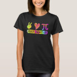 Peace Heart Pi Day Tie Dye Mathematics Science Mat T Shirt<br><div class="desc">Peace Heart Pi Day Tie Dye Mathematics Science Math Teacher</div>
