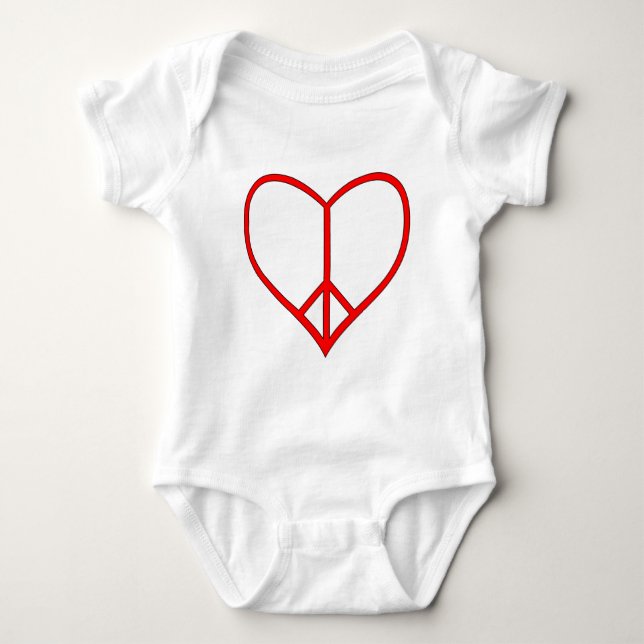 Peace Heart T-shirt (Framsida)