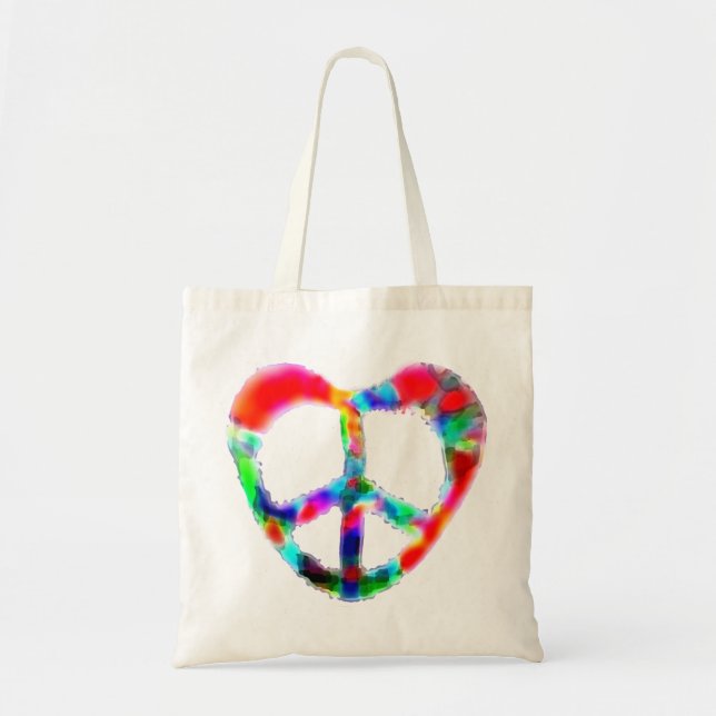 Peace Heart Tygkasse (Framsidan)