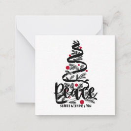 Peace Helgdag Card Anteckningskort
