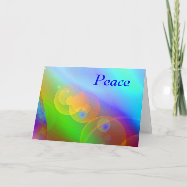 Peace Helgdag Card Helgkort (Framsida)