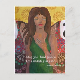 Peace Helgdag Painting Helg Vykort