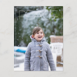 Peace Helgdag Photo Simple julkort Helg Vykort