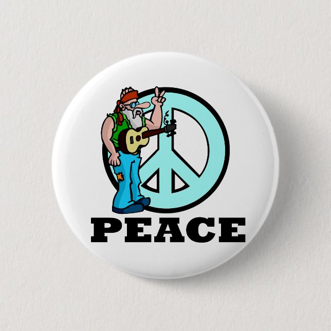 Peace Hippie Knapp (Framsida)