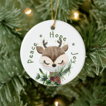Peace Hope Joy Mask Reindeer