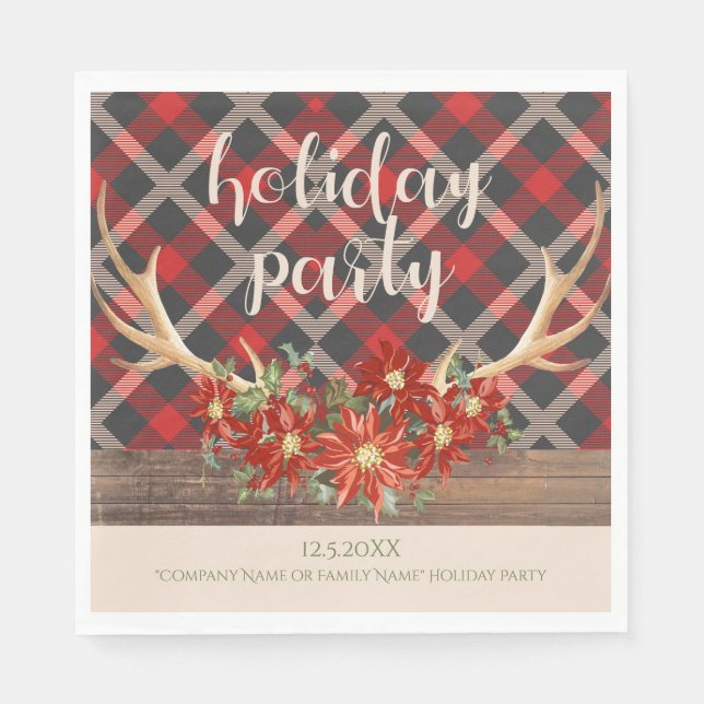 Peace Hope och Kärlek Helgdag Unicorn Pappersservett (Framsidan)