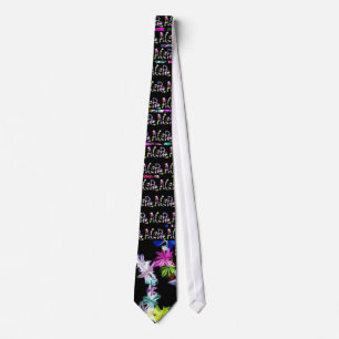 "PEACE" i blomsterkonst Skriv ut Slips