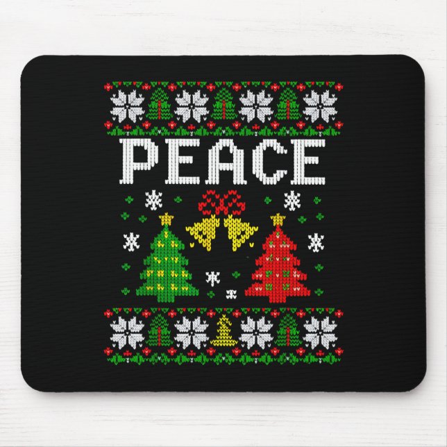 Peace I Come In Peace Couple Matching Ugly Christm Musmatta (Framsidan)