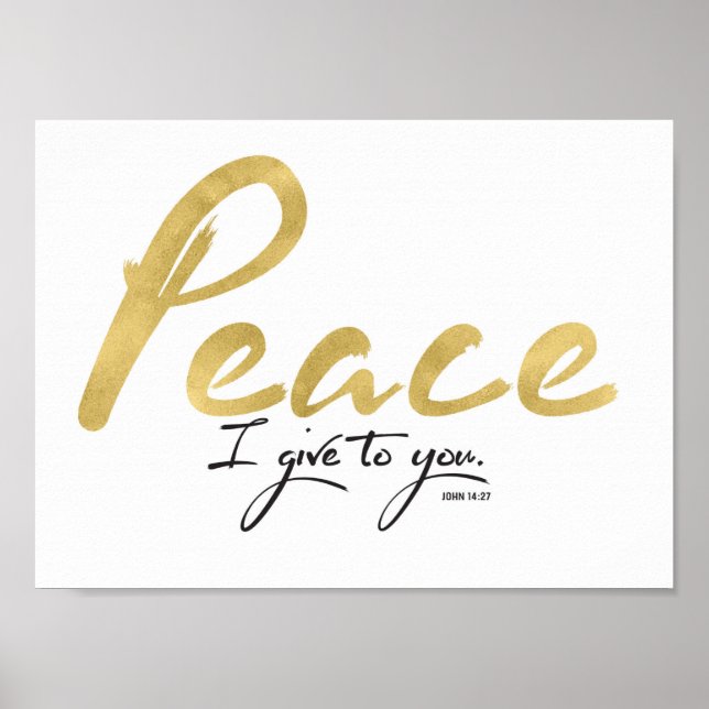 Peace I ge till dig - Art Print Poster (Framsidan)