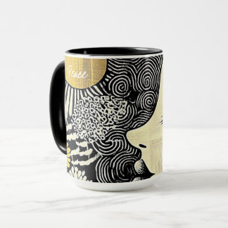 Peace in Bloom Abstract Mug Mugg