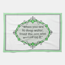 Peace in deep waters kökshandduk