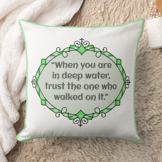 Peace in deep waters kudde (Filt)