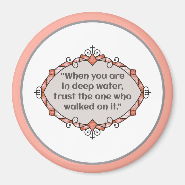 Peace in deep waters magnet (Framsidan)