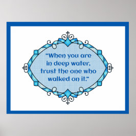 Peace in deep waters poster