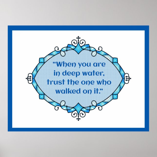 Peace in deep waters poster (Framsidan)