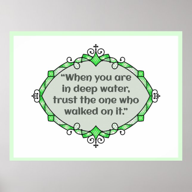 Peace in deep waters poster (Framsidan)