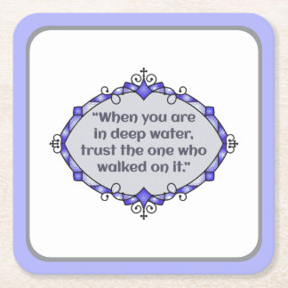 Peace in deep waters underlägg papper kvadrat