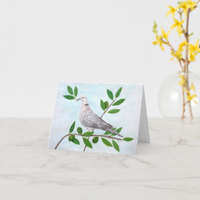 Peace-inspirationskort Kort (Gul blomma)