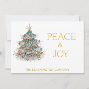 *~* PEACE JOY Corporate Julgran Simple Card