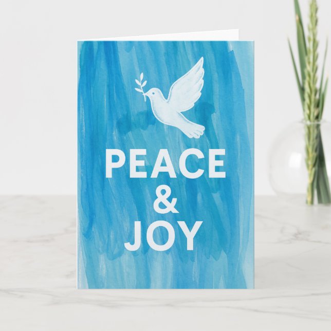 Peace & Joy Holiday Kort (Framsida)