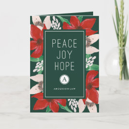 Peace Joy Hope Corporate Helgdag Helgkort