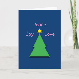 Peace Joy Kärlek Interreligiös Chrismukkah Helgkort