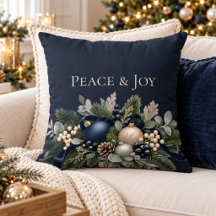 Peace & Joy Midnattsnavy Elegant Julfilt