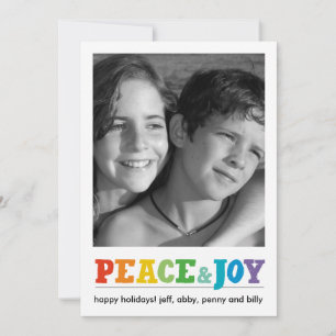 Peace & Joy Multi Julkort