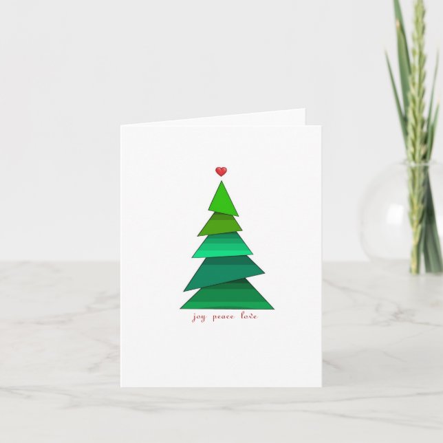 Peace Joy och Kärlek Helgkort (Framsida)