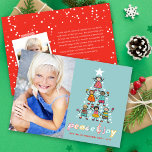 Peace & Joy Tecknad Julgran Kids Photo Julkort<br><div class="desc">Designad av tjock*fa*tin. Enkel att anpassa med egen text,  bild eller bild. Kontakta tjock*fa*tin direkt om du vill ha anpassningsbar. Avgifter för anpassningsbar gäller. www.zazzle.com/fat_fa_tin www.zazzle.com/color_therapy www.zazzle.com/fatfatin_blue_knot www.zazzle.com/fatfatin_red_knot www.zazzle.com/fatfatin_mini_me www.zazzle.com/fatfatin_box www.zazzle.com/fatfatin_design www.zazzle.com/fatfatin_ink.</div>