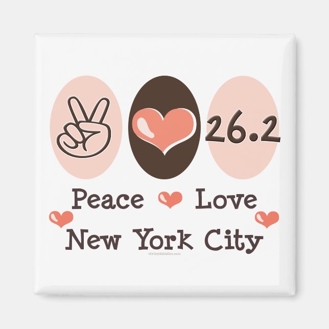 Peace Kärlek 26.2 Magnet (Framsidan)