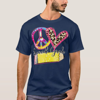 Peace Kärlek 2 Klass Lund Dye Student Teac T Shirt