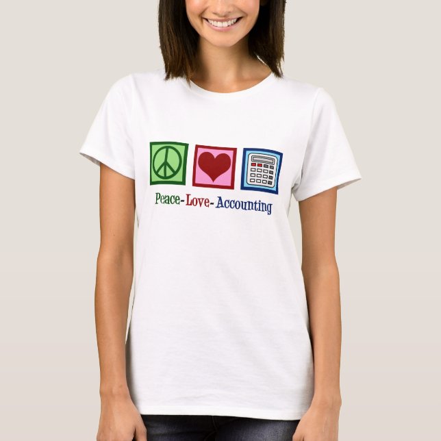 Peace Kärlek Accounting Tee (Framsida)