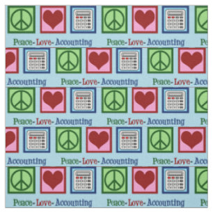 Peace Kärlek Accounting Tyg