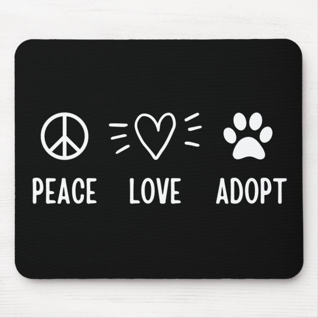 Peace Kärlek Adopt Musmatta (Framsidan)