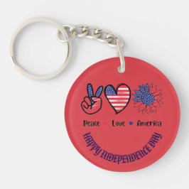"Peace Kärlek America" Patriotic Symbols Anpassnin