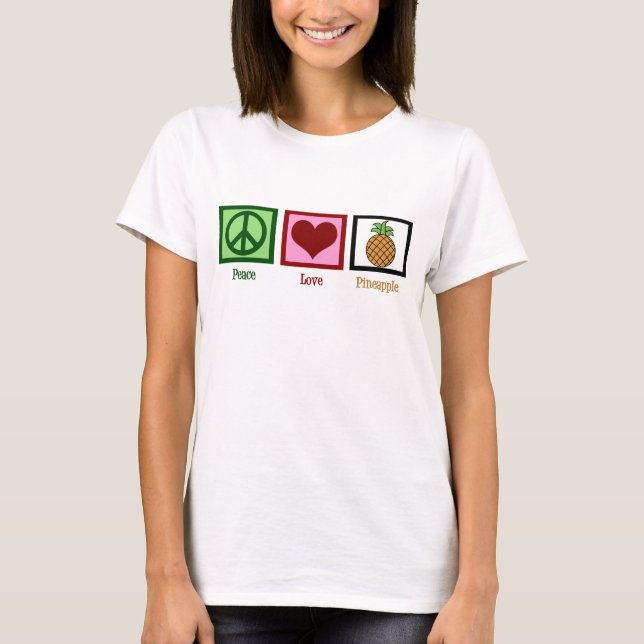 Peace Kärlek, ananas Tee (Framsida)