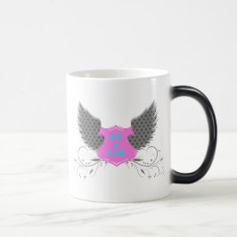 Peace Kärlek Angel Vingar Design Magisk Mugg