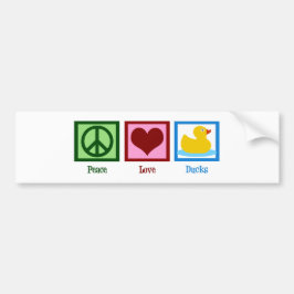 Peace Kärlek Anka Bildekal