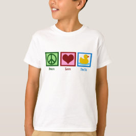 Peace Kärlek Anka Cute Kids T Shirt