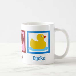 Peace Kärlek Anka Kaffemugg