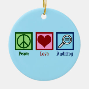 Peace Kärlek Auditing Julgransprydnad Keramik