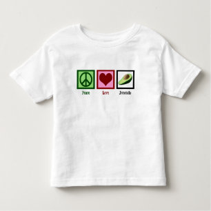 Peace Kärlek Avocados Tee Shirt