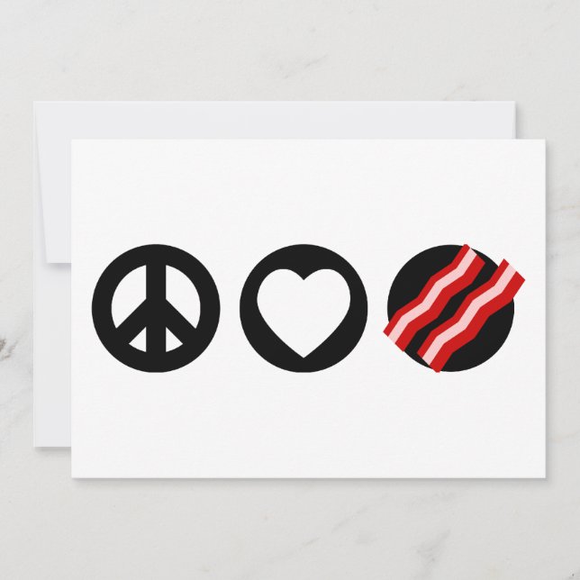 Peace Kärlek Bacon (Framsida)