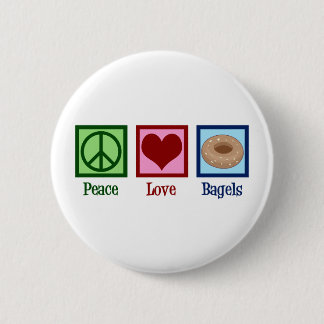 Peace Kärlek Bagels Knapp