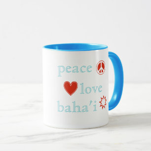 Peace Kärlek Bahai Nine-point Star Bahá'ís Fait Mugg