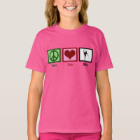 Peace Kärlek Ballet Rosa Girls