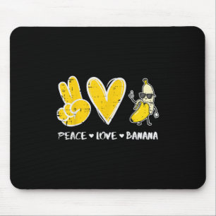 Peace Kärlek Banana Funny Fruit Food Vegan Women M Musmatta