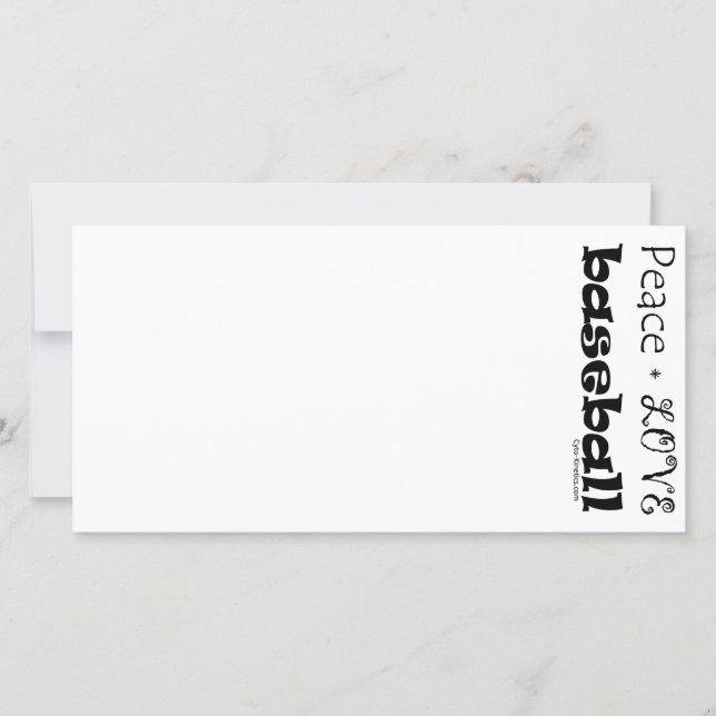 Peace Kärlek Baseball (Framsida)