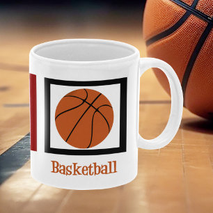 Peace Kärlek Basketball Kaffemugg